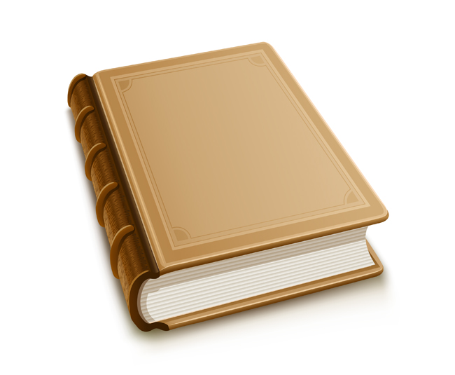 old-book-with-blank-cover - EPS+AI